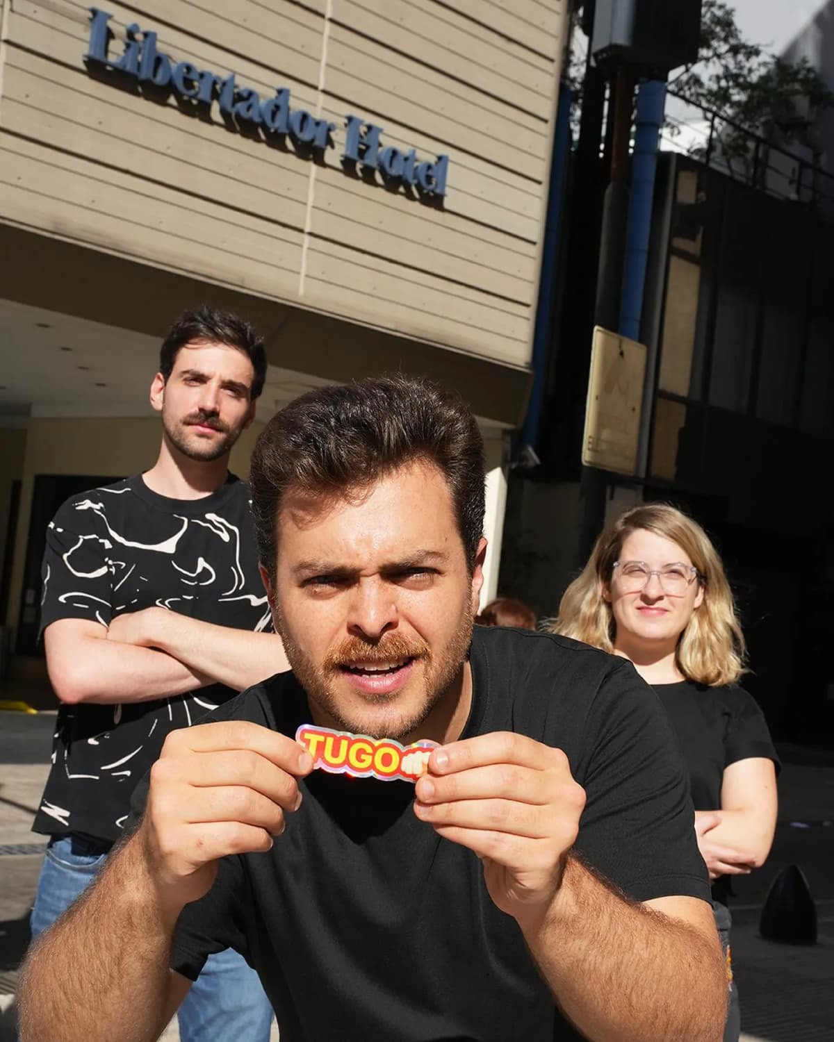 Equipo de Tugo: Nicolas Guthmann, Sofia Maschio y Tomas Sislian